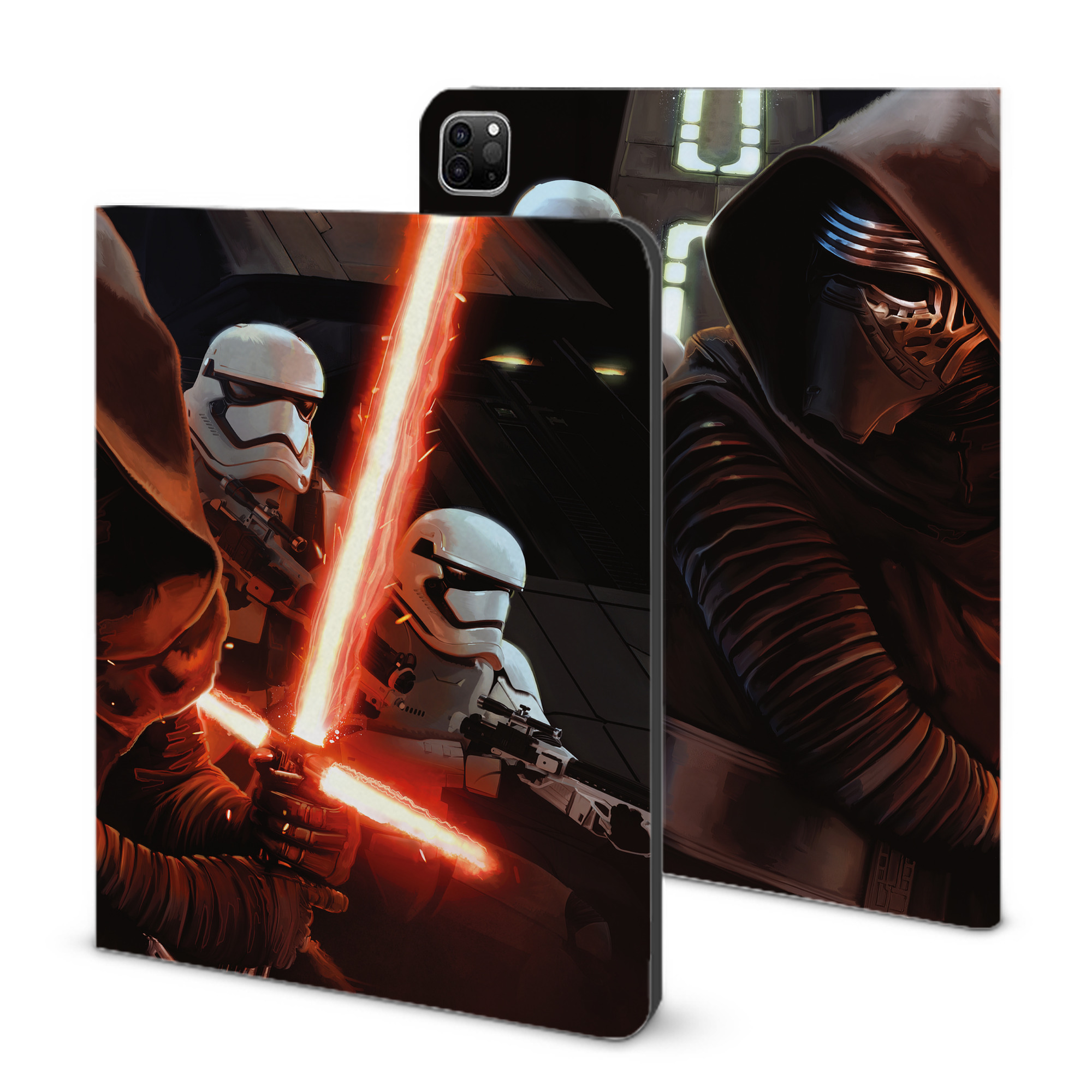 （画像用） スター・ウォーズ Star Wars IPad ケース ブック型 PUレザー TPU 耐衝撃 軽量 薄型 ペン収納なし 全面保護 IPad 各モデル対応